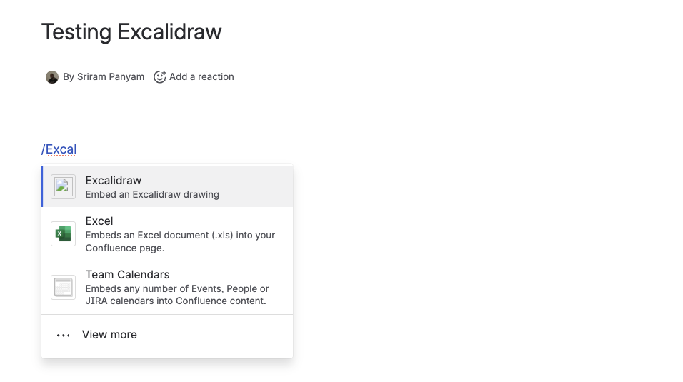Insert diagram macro
